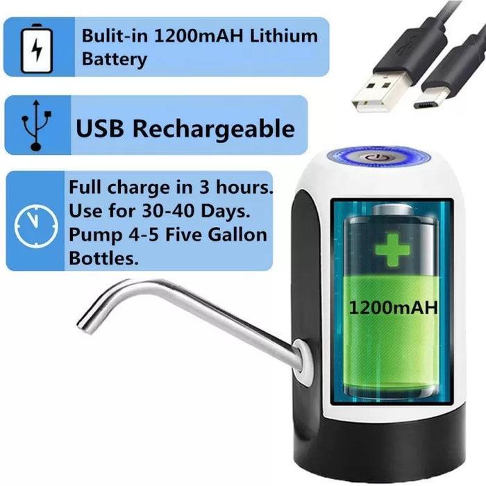 Automatic Rechargeable Water Pump Dispenser